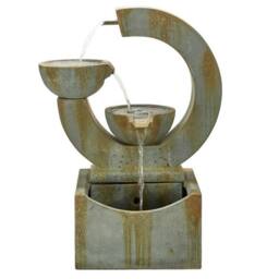 Altico Garden Products Ltd Verona Water Feature - L37 x W66.4 x H85 cm in Grey