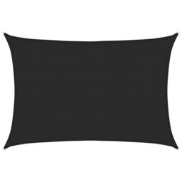 Berkfield Home Sunshade Sail 160 g/m¬≤ Black 5x7 m HDPE - thumbnail 2