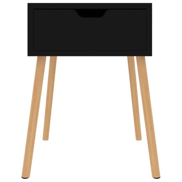 Berkfield Home Elegant Bedside Cabinet High Gloss Black 40x40x56 cm Engineered Wood - Size: 40 x 40 x 56 cm - image 1