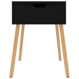 Berkfield Home Elegant Bedside Cabinet High Gloss Black 40x40x56 cm Engineered Wood - Size: 40 x 40 x 56 cm - thumbnail 1