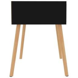 Berkfield Home Elegant Bedside Cabinet High Gloss Black 40x40x56 cm Engineered Wood - Size: 40 x 40 x 56 cm - thumbnail 4