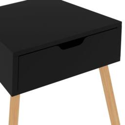 Berkfield Home Elegant Bedside Cabinet High Gloss Black 40x40x56 cm Engineered Wood - Size: 40 x 40 x 56 cm - thumbnail 9