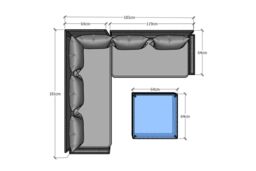 Rosen 5 Seater Corner Rattan Garden Furniture Sofa Sets With Rain Cover - thumbnail 4