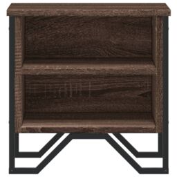 Berkfield Home Bedside Cabinet Brown Oak 2 pcs 40x30x40 cm Engineered Wood - Size: 40 x 30 x 40 cm - thumbnail 5