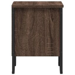 Berkfield Home Bedside Cabinet Brown Oak 2 pcs 40x30x40 cm Engineered Wood - Size: 40 x 30 x 40 cm - thumbnail 6