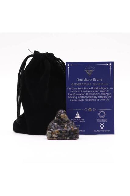KDMD Que Sera Stone Small Buddha - Hand-Carved Meditation & Gift Piece in Black - image 1