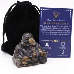 KDMD Que Sera Stone Small Buddha - Hand-Carved Meditation & Gift Piece in Black - thumbnail 3