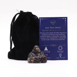 KDMD Que Sera Stone Small Buddha - Hand-Carved Meditation & Gift Piece in Black - thumbnail 4