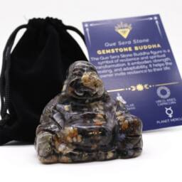 KDMD Que Sera Stone Small Buddha - Hand-Carved Meditation & Gift Piece in Black - thumbnail 2