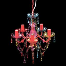 Berkfield Home Classic Crystal Light 5 Bulbs Multicolour - thumbnail 4