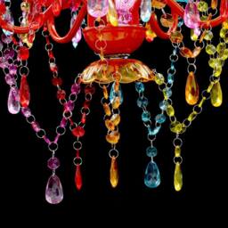Berkfield Home Classic Crystal Light 5 Bulbs Multicolour - thumbnail 7
