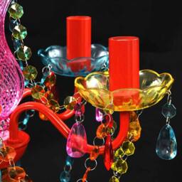Berkfield Home Classic Crystal Light 5 Bulbs Multicolour - thumbnail 6
