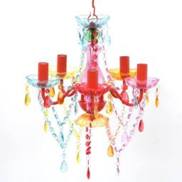 Berkfield Home Classic Crystal Light 5 Bulbs Multicolour - thumbnail 2