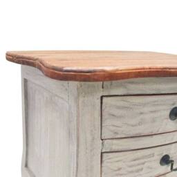 Berkfield Home Bedside Cabinet Solid Reclaimed Wood 48x35x64 cm in Brown - Size: 48 x 35 x 64 cm - thumbnail 4