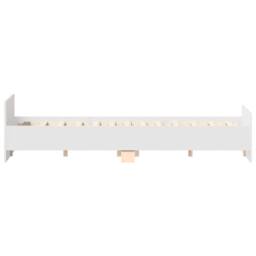 Berkfield Home Durable Bed Frame with Headboard & Footboard White 120x200 cm - Size: Small Double - thumbnail 6