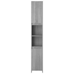Berkfield Home Bathroom Cabinet Grey Sonoma 30x30x183.5 cm Engineered Wood - thumbnail 6