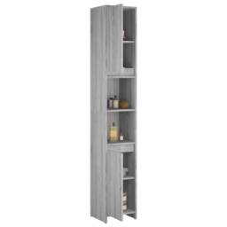 Berkfield Home Bathroom Cabinet Grey Sonoma 30x30x183.5 cm Engineered Wood - thumbnail 4