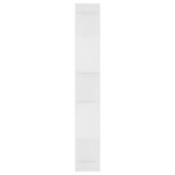 Berkfield Home Book Cabinet/Room Divider White 45x24x159 cm Engineered Wood - Size: 45 x 24 x 159 cm - thumbnail 6