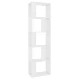Berkfield Home Book Cabinet/Room Divider White 45x24x159 cm Engineered Wood - Size: 45 x 24 x 159 cm - thumbnail 2