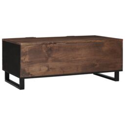 Berkfield Home Coffee Table - 100x54x40 cm, solid & engineered wood in Brown - Size: 100 x 54 x 40 cm - thumbnail 5