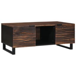 Berkfield Home Coffee Table - 100x54x40 cm, solid & engineered wood in Brown - Size: 100 x 54 x 40 cm - thumbnail 1