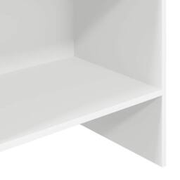 Berkfield Home Book Cabinet White 60x35x180 cm Engineered Wood - Size: 60 x 35 x 180 cm - thumbnail 8