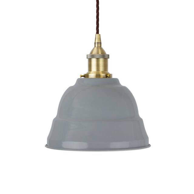 SE Home French Grey Lincoln Pendant Light - Antique Brass - Brown Twisted - image 1