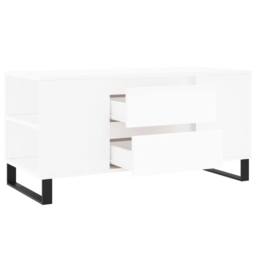 Berkfield Home Coffee Table White 102x44.5x50 cm Engineered Wood - thumbnail 6