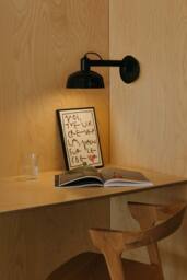 Netlighting Tatawin Arm Dome Wall Lamp Gloss Black 1x E27 - thumbnail 2