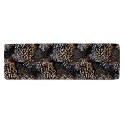 Benjamin Tate Design African Print Runner Rug in Natural - Size: 67 cm x 230 cm - thumbnail 1