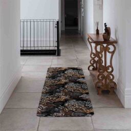 Benjamin Tate Design African Print Runner Rug in Natural - Size: 67 cm x 230 cm - thumbnail 3
