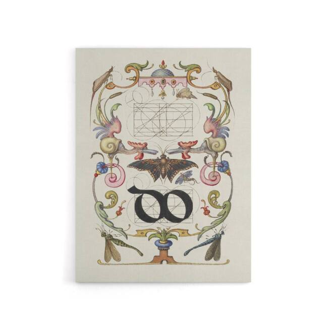 "Artery8 Ligature Guide with Butterfly Calligraphy Canvas Wall Art Print in White - Size: W18"" x H24""" - image 1