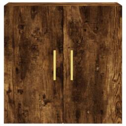 Berkfield Home Wall Cabinet Smoked Oak 60x31x60 cm Engineered Wood in Brown - Size: 60 x 31 x 60 cm - thumbnail 5