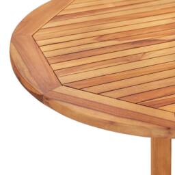 Berkfield Home 5 Piece Folding Outdoor Dining Set Solid Teak Wood in Brown - thumbnail 7