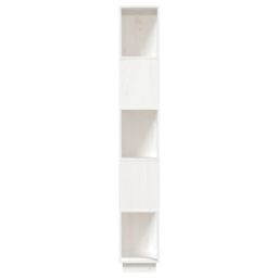 Berkfield Home Book Cabinet/Room Divider White 80x25x163.5 cm Solid Wood Pine - thumbnail 4