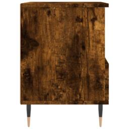 Berkfield Home Modern Bedside Cabinets 2 pcs Smoked Oak 40x35x50 cm Engineered Wood in Brown - Size: 40 x 35 x 50 cm - thumbnail 8