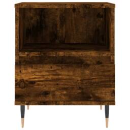 Berkfield Home Modern Bedside Cabinets 2 pcs Smoked Oak 40x35x50 cm Engineered Wood in Brown - Size: 40 x 35 x 50 cm - thumbnail 7