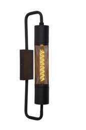 Lucide 'CALIXT' Modern Dimmable Stylish Decorative Indoor Wall Light 1xE27 in Black - thumbnail 1