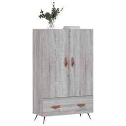 Berkfield Home Highboard Grey Sonoma 69.5x31x115 cm Engineered Wood - thumbnail 4