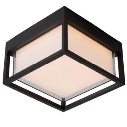 Lucide 'SINGA' Non Dimmable Stylish Water Resistant Outdoor LED Wall Light in Black - thumbnail 5