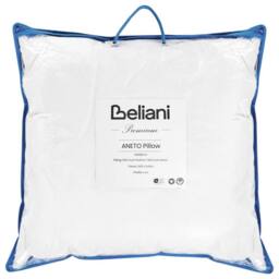 Wyld and Coco Low Duck Feather & Down Pillow 80 x 80 cm Premium Cotton in White - Size: King Pillow Case - thumbnail 5