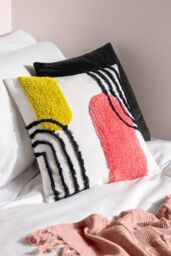 Heya Home Elmer 100% Cotton Tufted Cushion - Size: 45 cm x 45 cm - thumbnail 5