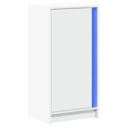 Berkfield Home Sideboard with LED White 42.5x34x85 cm Engineered Wood - thumbnail 3