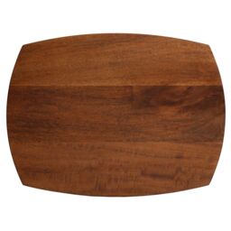 MH London C-Shaped Solid Mango Wood Sofa Side Table, End Table for Living Room & Bedroom - Ellis in Walnut - thumbnail 4
