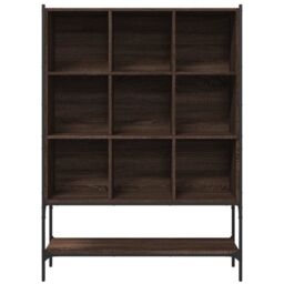 Berkfield Home Bookcase Brown Oak 102x30x141.5 cm Engineered Wood - thumbnail 5