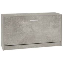 Berkfield Home Shoe Bench Concrete Grey 80x24x45 cm Engineered Wood - Size: 80 x 24 x 45 cm
