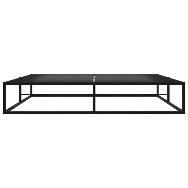 Berkfield Home Elegant Bed Frame Black Metal 140x200 cm - image 1