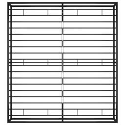 Berkfield Home Elegant Bed Frame Black Metal 140x200 cm - thumbnail 6