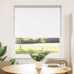 Berkfield Home Roller Blind Blackout White 110x130 cm Fabric Width 105.7 cm Polyester - thumbnail 2