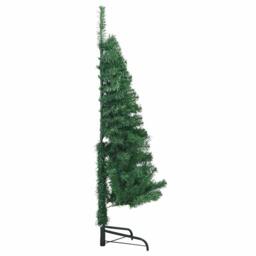 Berkfield Home Corner Artificial Christmas Tree Green 150 cm PVC & Metal - thumbnail 9